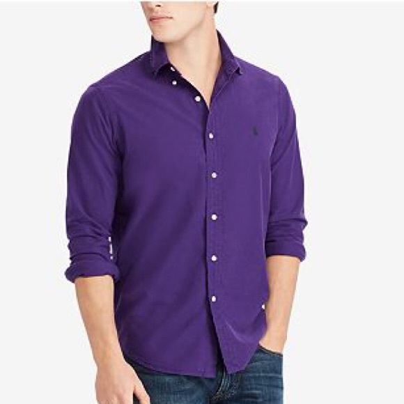 Mens Polo Ralph Lauren Oxford Button Up - Picture 5 of 8